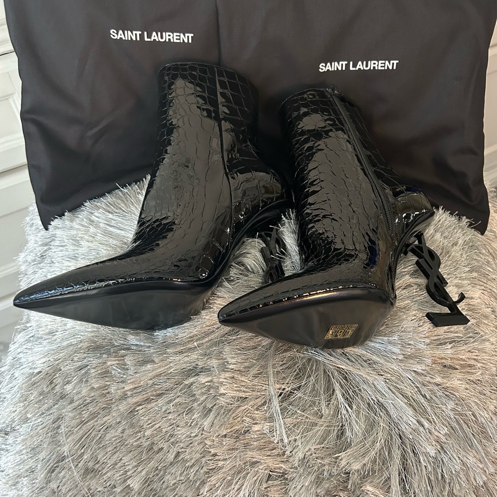 New YSL Opyum Croc Boots